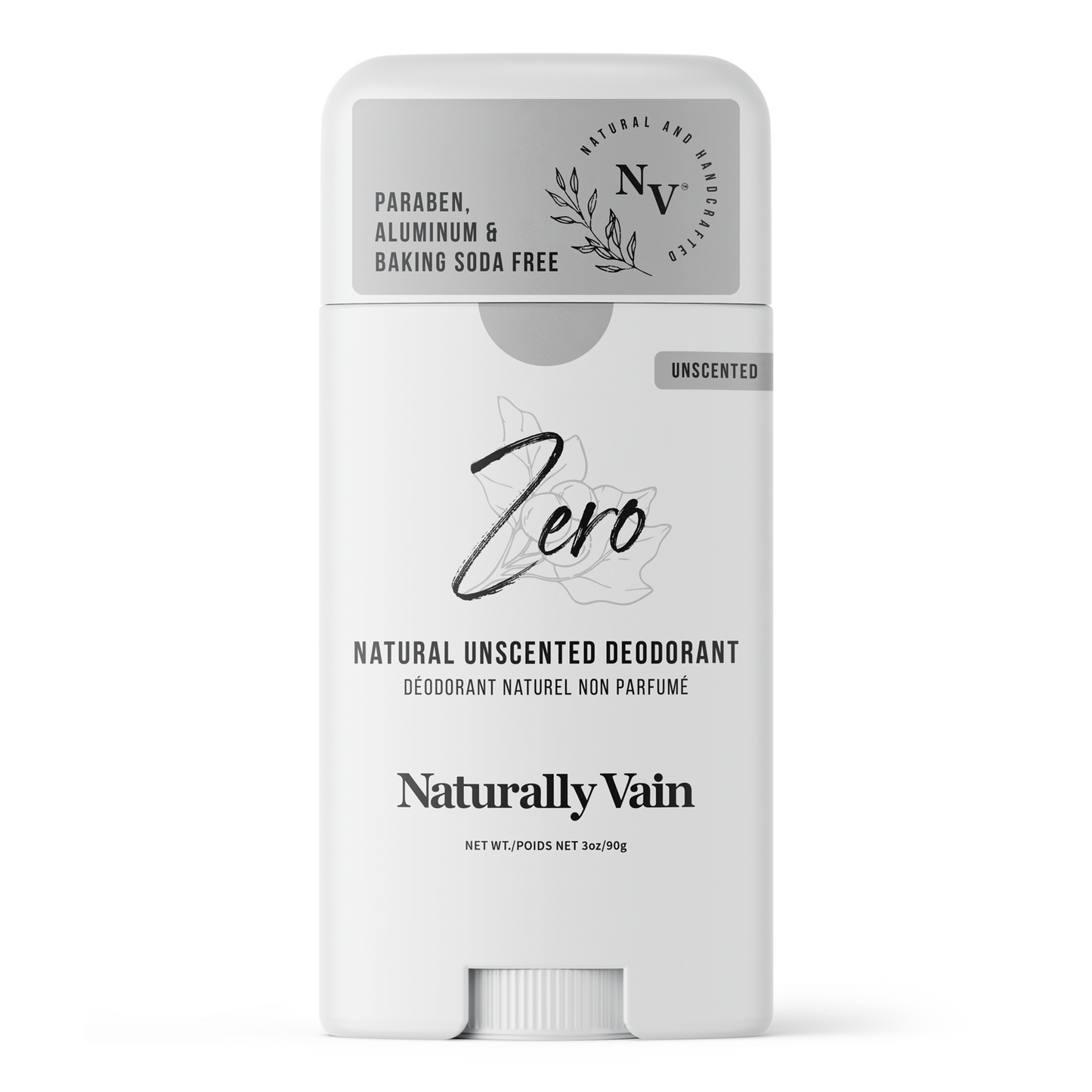 Zero: Natural Unscented Deodorant for Sensitive Skin