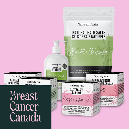 Bath Lovers Bundle: Indulgent Bath Essentials for Ultimate Relaxation and Soothing Comfort ($10 Donated to Breast Cancer Canada)