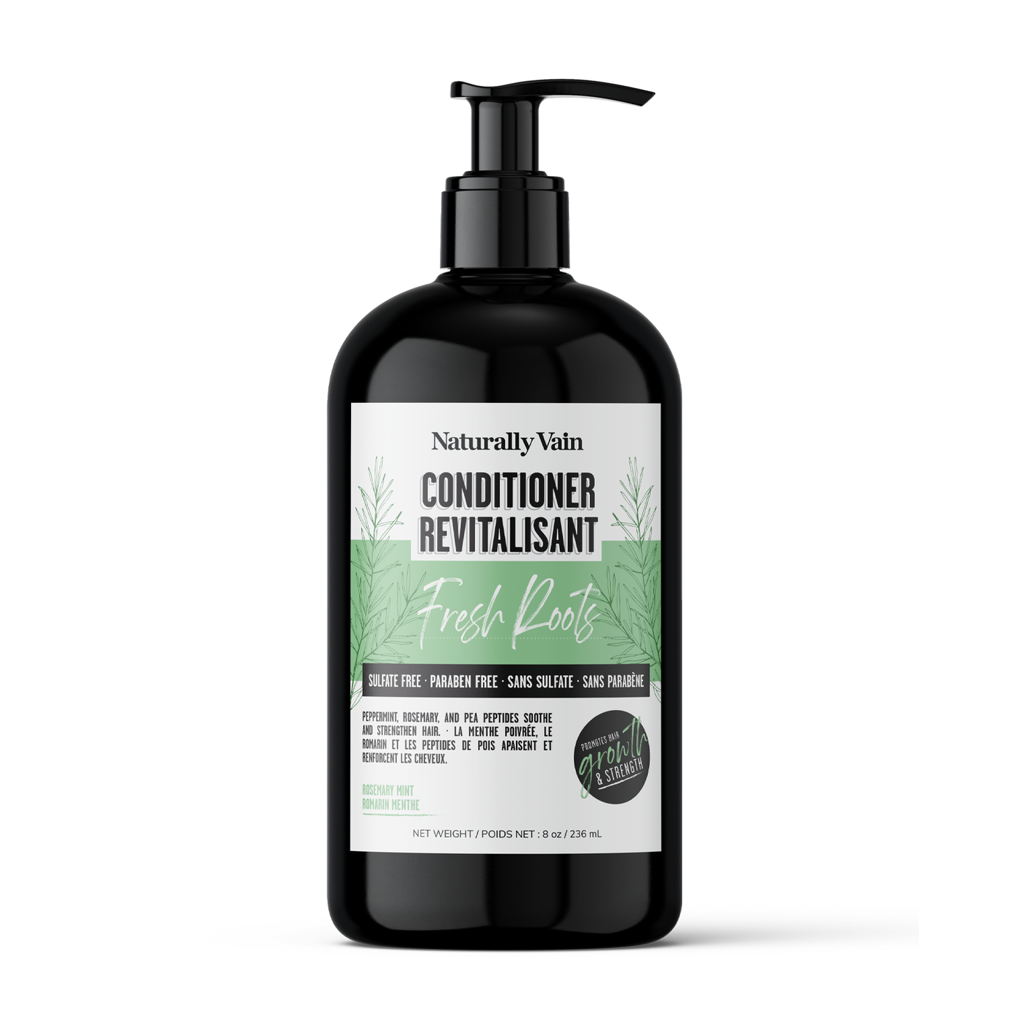 Fresh Roots: Rosemary Formulated Conditioner to Promote Hair Growth + Healthy Scalp