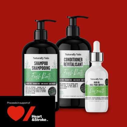 Hair Power Growth Bundle: Rosemary-Infused Essentials for Stronger, Healthier Hair ($10 Donated to Heart&Stroke)