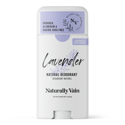 Lavender: Natural Deodorant with Calming Lavender & Fresh Herbal Aromas