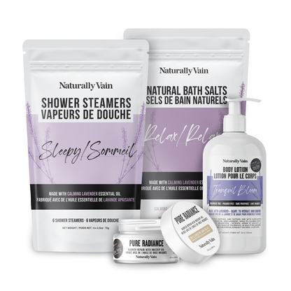 Nighttime Ritual Bundle: Lavender-infused Bath Essentials for Calming & Restful Sleep