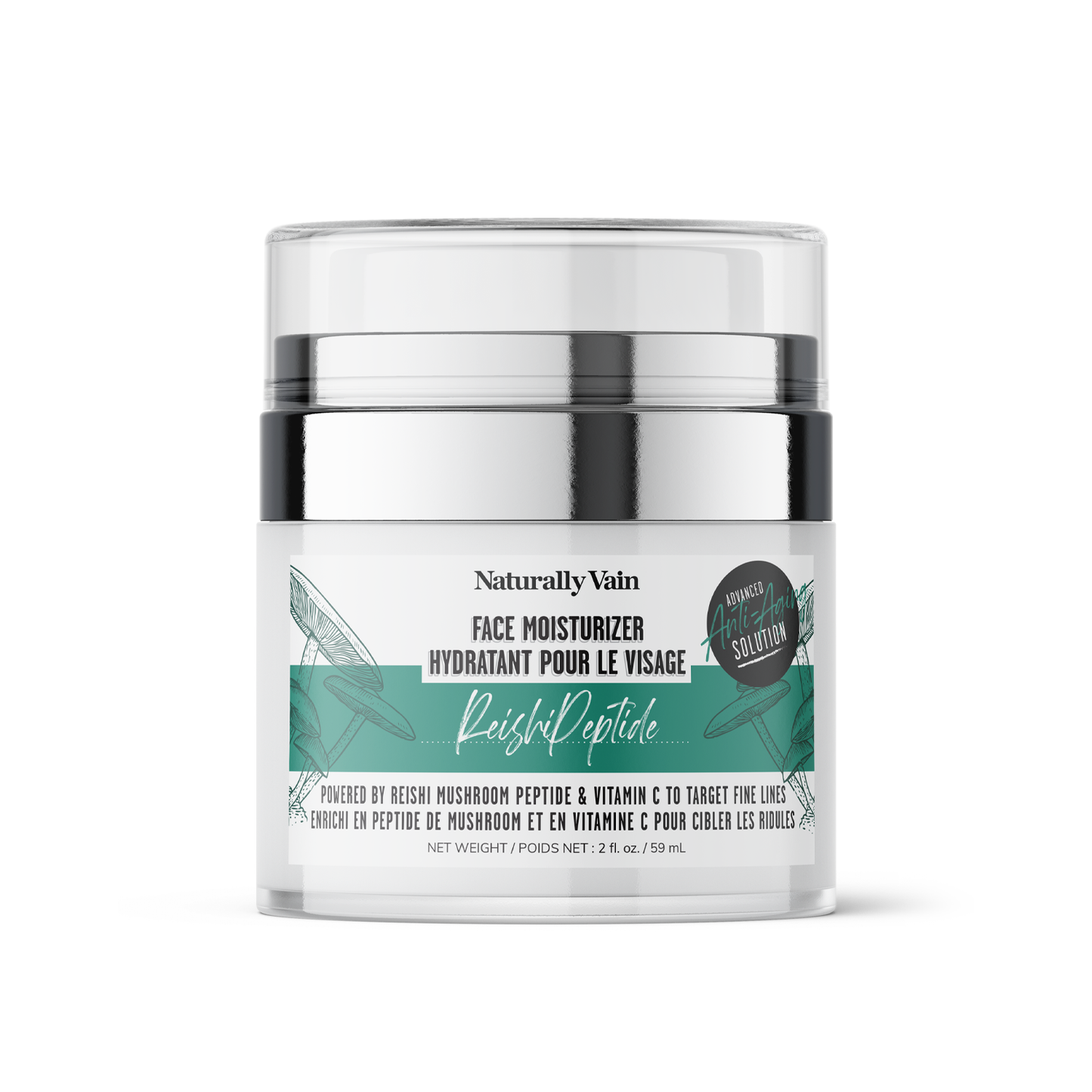 ReishiPeptide: Reishi Mushroom Anti-Aging Face Moisturizer