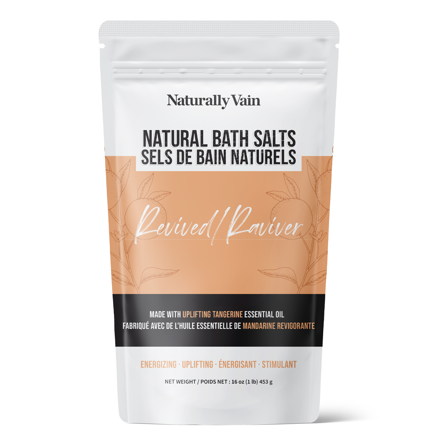 Revived Bath Salts: Uplift & Energize with Tangerine Essential Oil