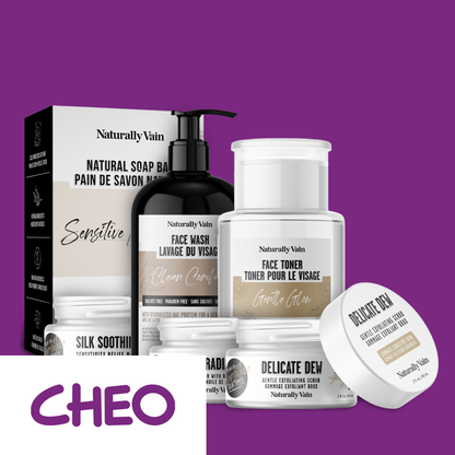 Sensitive Relief Bundle: Face Essentials for Sensitive Skin Types ($10 Donated to CHEO)