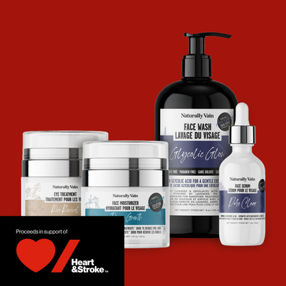 Timeless Radiance Bundle: Age-Defying Facial Essentials for Youthful, Glowing Skin ($10 Donated to Heart&Stroke)