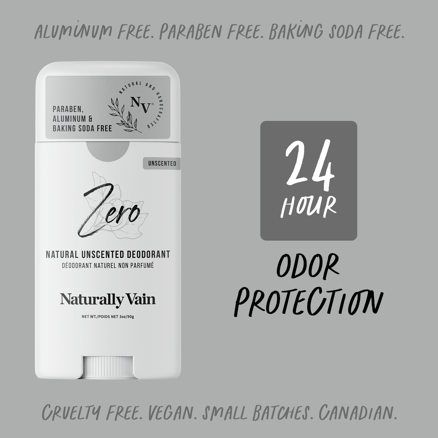 Zero: Natural Unscented Deodorant for Sensitive Skin